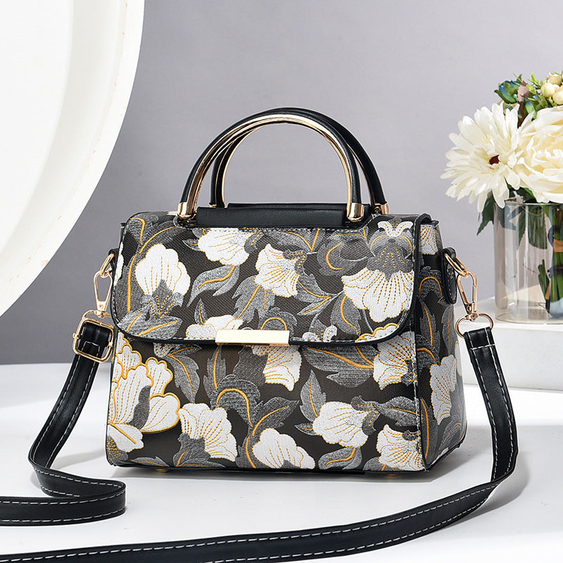 Chinese Style Printed Messenger Bag