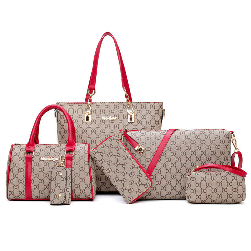 Embroidery Handbag - 6 Piece Set