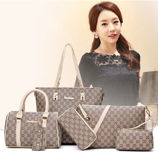 Embroidery Handbag - 6 Piece Set