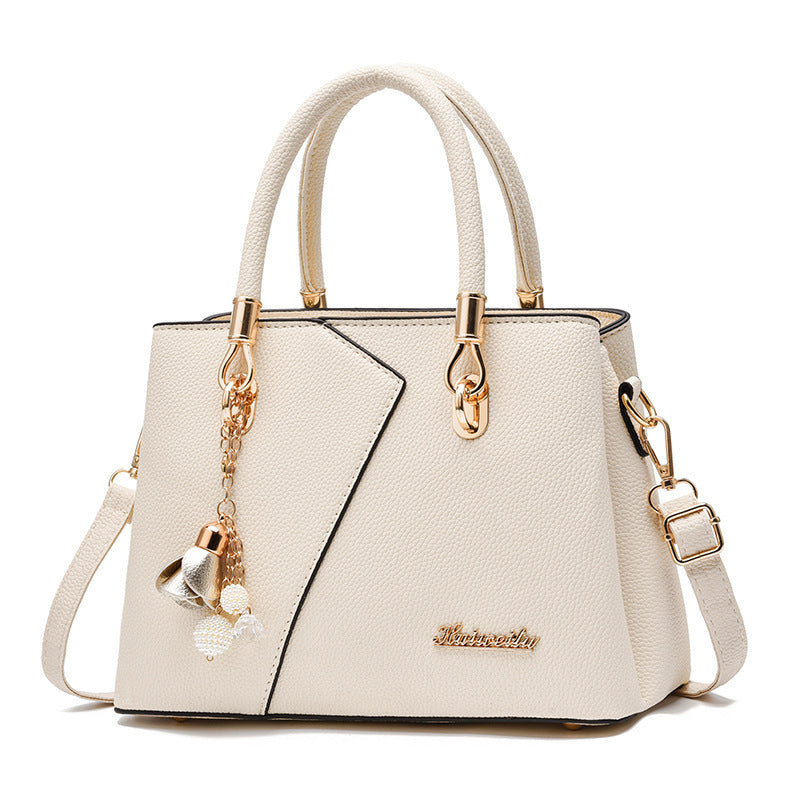 Litchi Pattern Shoulder Bag
