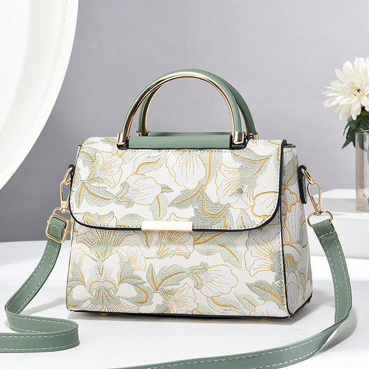 Chinese Style Printed Messenger Bag
