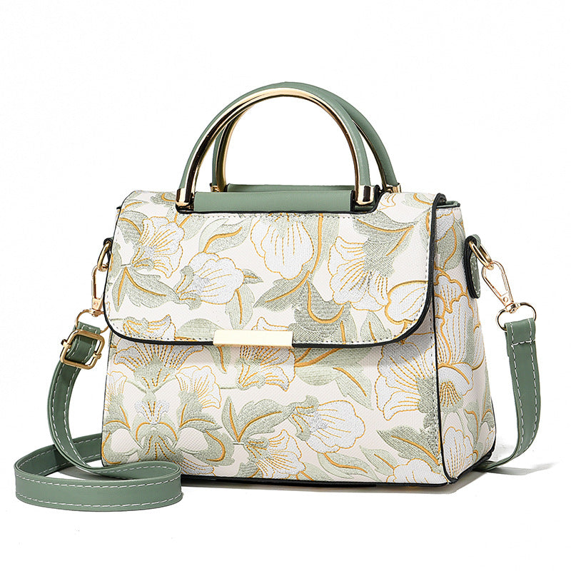 Chinese Style Printed Messenger Bag