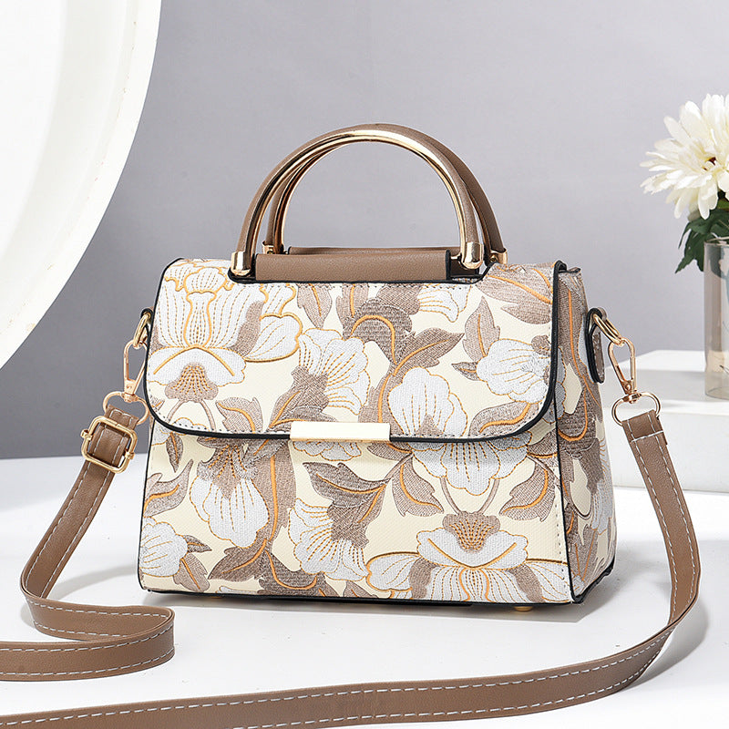 Chinese Style Printed Messenger Bag