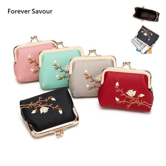Embroidered Mini Wallet