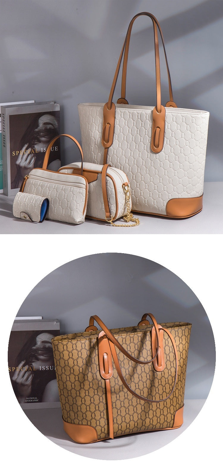 Big Tote Crossbody - 4 Piece Set